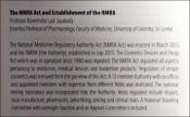 The NMRA Act and Establishment of the NMRA